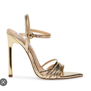 Steve Madden Wendy Gold Heel, Size 8